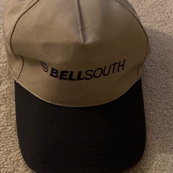 Bellsouth Adjustable Snapback Cap Hat Khaki Made In The USA - Picture 1 of 6